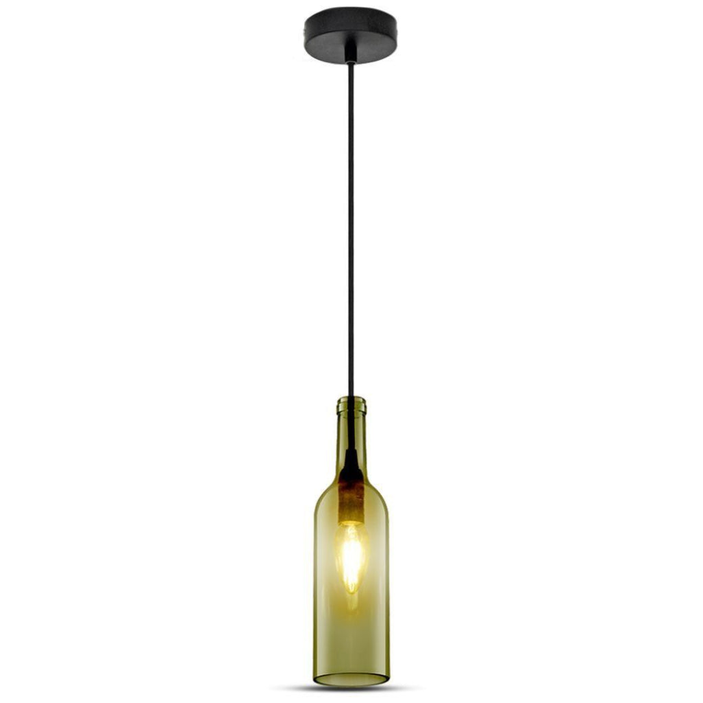 V-TAC Lampadario LED a Bottiglia in Vetro con Portalampada E14 V-TAC Lampadario LED a Bottiglia in Vetro con Portalampada E14